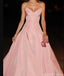 Gorgeous Pink A-line Strapless Long Party Prom Dresses Ideas,Evening Gowns,13898