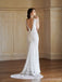 Sexy Mermaid V-neck Open Back Handmade Lace Wedding Dresses,WD807