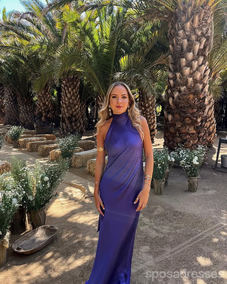 Sexy Blue Mermaid Halter Long Party Prom Dresses Ideas,Evening Gowns,13823