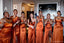 Mismatched Burnt Orange Mermaid Maxi Long Bridesmaid Dresses For Wedding Party,WG1833