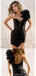 Sexy Black One Shoulder Mini Short Prom Homecoming Dresses,Party Dress,CM1044