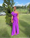 Sexy Purple Mermaid One Shoulder Long Party Prom Dresses Ideas,Evening Gowns,13896