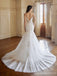 Sexy Mermaid Spaghetti Straps V-neck Handmade Lace Wedding Dresses,WD813