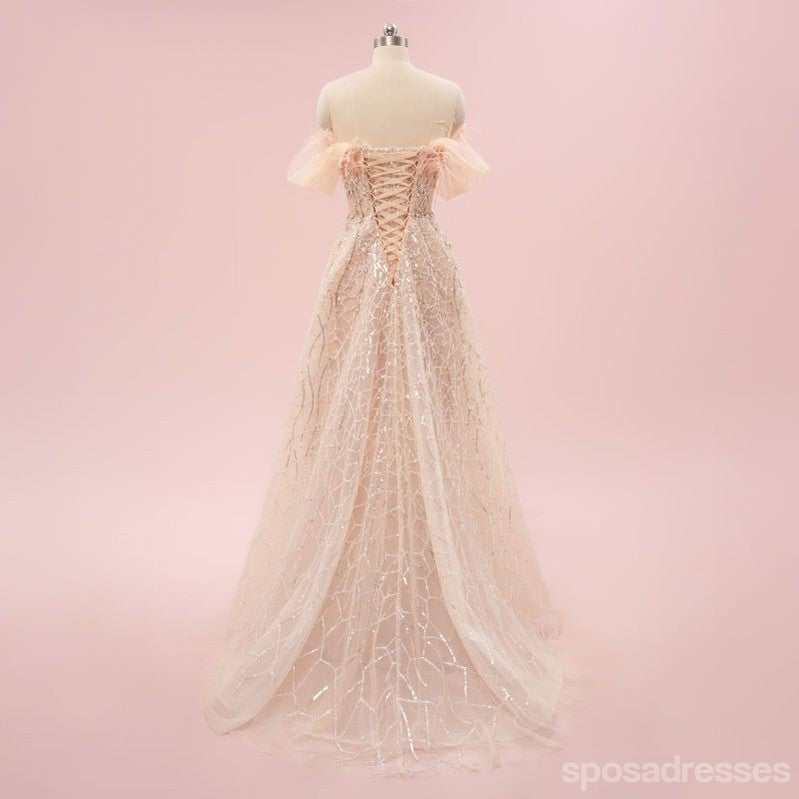 Gorgeous A-line Off Shoulder Maxi Long Party Prom Dresses,Evening Dress,13526