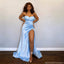 Sexy Blue Mermaid Sweetheart Maxi Long Bridesmaid Dresses,Party Dress, WG1904