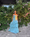 Elegant Blue A-line Maxi Long Party Prom Dresses Ideas,Evening Gowns,13691