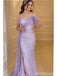 Sparkly Mermaid Spaghetti Straps Side Slit Maxi Long Party Prom Dresses,13290