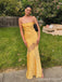 Gorgeous Yellow Mermaid Spaghetti Straps Long Party Prom Dresses Ideas,Evening Gowns,13886