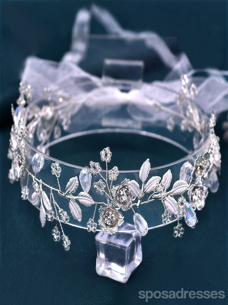 Sparkly Mori Headband Crystal Hair Accessories Alloy Flowers, HP350