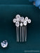 Sparkly Rhinestone Hair Accessories Hairpin Handmade Hair Comb Headwear Set, HP387