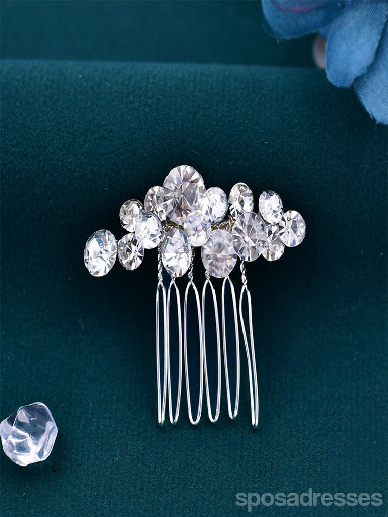Sparkly Rhinestone Hair Accessories Hairpin Handmade Hair Comb Headwear Set, HP387