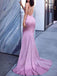 Mermaid Spaghetti Straps Sleeveless Prom Dresses, Sweet 16 Prom Dresses, 12423