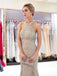 Halter Backless Heavily Beaded Mermaid Evening Prom Dresses, Evening Party Prom Dresses, 12032
