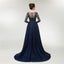 Long Sleeves Heavily Beaded Cheap Long Evening Prom Dresses, Evening Party Prom Dresses, 12004