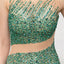 High Neck Heavily Beaded Mermaid Long Evening Prom Dresses, Evening Party Prom Dresses, 12007