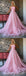 Floral Pink A-line Sweetheart Long Prom Dresses Online, Evening Party Dresses,12662