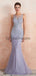 Heavily Beaded Lilac Mermaid Evening Prom Dresses, Evening Party Prom Dresses, 12110