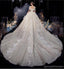 Off Shoulder Bling A-line Luxurious Wedding Dresses Online, Popular Bridal Dress, WD674