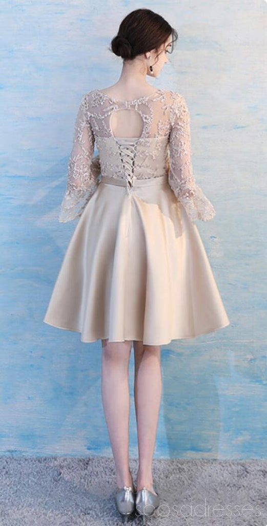 Mismatched Short Lace Cheap Custom Bridesmaid Dresses Online, WG501