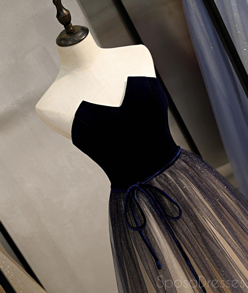 Sweetheart Ombre A-line Cheap Long Prom Dresses, Sweet 16 Prom Dresses, 12365