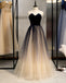 Sweetheart Ombre A-line Cheap Long Prom Dresses, Sweet 16 Prom Dresses, 12365