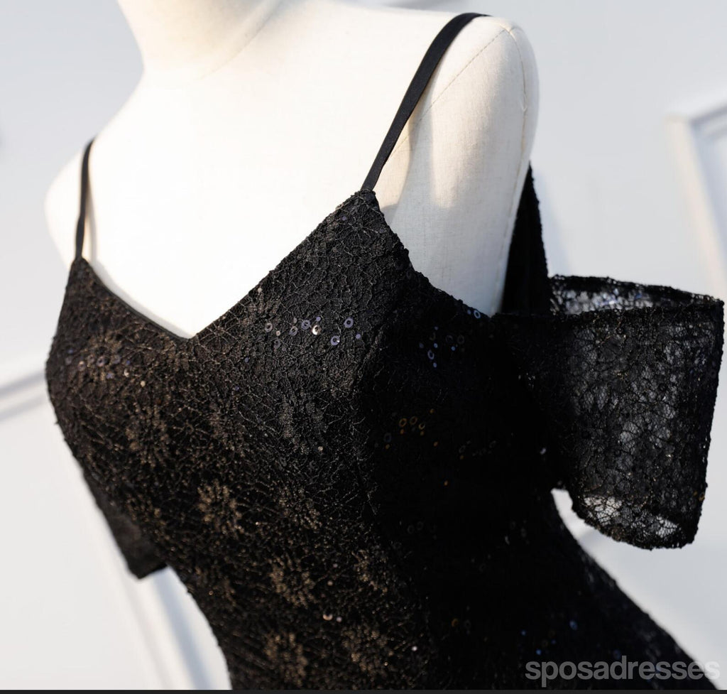 Off Shoulder Black Lace Cheap Short Homecoming Dresses Online, CM664