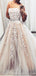 Strapless Grey Champagne Cheap Long Evening Prom Dresses, Evening Party Prom Dresses, 18633