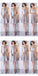 Silver Gray Short Mismatched Simple Short Bridesmaid Dresses Online, WG504