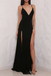 Simple Sexy Backless Side Slit Mermaid Long Custom Evening Prom Dresses, 17405