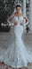 Long Sleeves Lace Beaded Mermaid Wedding Dresses Online, Cheap Unique Bridal Dresses, WD600