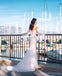 Off The Shoulder Long Sleeves Mermaid Wedding Dresses, Cheap Wedding Gown, WD711