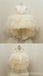 Ivory Satin Top Rhinestone Belt Hi-low Tulle Flower Girl Dresses,  Cheap Little Girl Dresses, FG028
