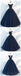 Navy Cap Sleeves Ball Gown Tulle Cheap Long Evening Prom Dresses, Custom Sweet16 Dresses, 18410