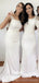 Off White Scoop Mermaid Cheap Bridesmaid Dresses Online, WG774