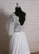 Long Sleeves Lace Cheap Beach Wedding Dresses Online, WD378