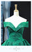 Off Shoulder Emerald Green Sequin Long Evening Prom Dresses, Evening Party Prom Dresses, 12234