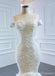 Off Shoulder Lace Mermaid Wedding Dresses, Cheap Wedding Gown, WD717