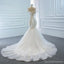 Off Shoulder Lace Mermaid Wedding Dresses, Cheap Wedding Gown, WD717