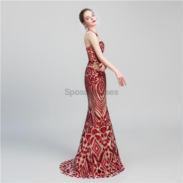 Jewel Sparkly Sequin Sexy Mermaid Evening Prom Dresses, Evening Party Prom Dresses, 12066