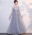 Cheap Grey Floor Length Mismatched Chiffon Bridesmaid Dresses Online, WG540