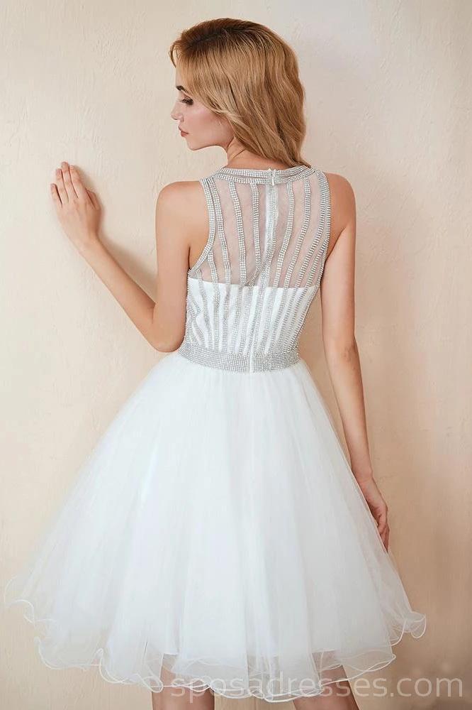 Off White Beading String Jewel Cheap Homecoming Dresses Online, Cheap Short Prom Dresses, CM761