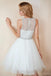 Off White Beading String Jewel Cheap Homecoming Dresses Online, Cheap Short Prom Dresses, CM761