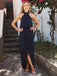 Halter Navy Short Bridesmaid Dresses Online, Cheap Bridesmaids Dresses, WG751