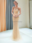 Scoop Heavily Beaded Rhinestone Beaded Mermaid Evening Prom Dresses, Evening Party Prom Dresses, 12043
