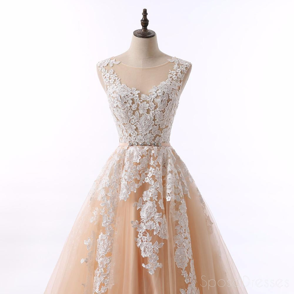 A line Lace Beaded Ball Gown Evening Prom Dresses, Popular Sweet 16 Party Prom Dresses, Custom Long Prom Dresses, Cheap Formal Prom Dresses, 17170