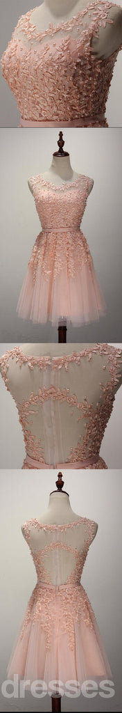 Sexy See Through Lace Homecoming Prom Dresses, Affordable Short Party Prom Dresses, Perfect Homecoming Dresses, CM232