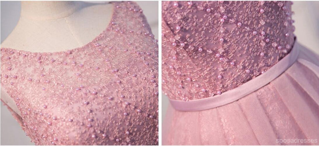 Sexy Open Back Pink Beaded Cute Homecoming Prom Dresses, Affordable Short Party Prom Dresses, Perfect Homecoming Dresses, CM303