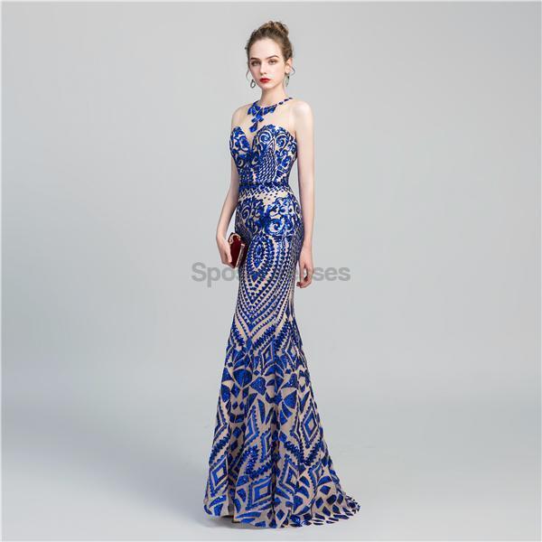 Jewel Sparkly Sequin Sexy Mermaid Evening Prom Dresses, Evening Party Prom Dresses, 12066