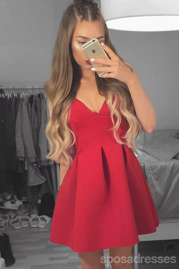 Sexy Backless Spaghetti Straps Cheap Short Homecoming Dresses Online, CM643