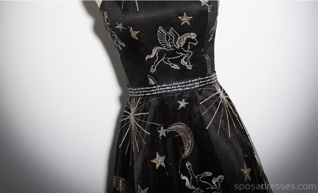 Straps Black Sequin Unique Cheap Homecoming Dresses Online, Cheap Short Prom Dresses, CM769